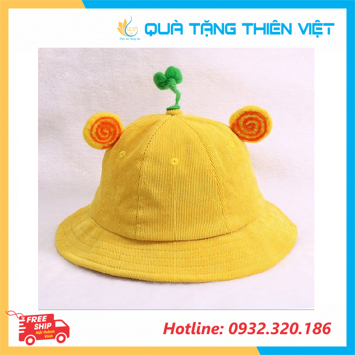 Mũ vải in logo làm quà tặng cho bé