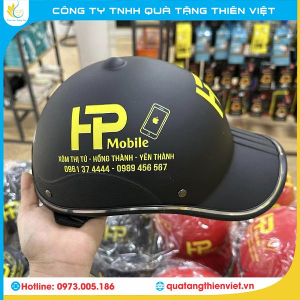 Quy trình đặt mũ bảo hiểm in logo tại Thiên Việt