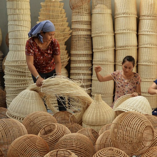 Sản phẩm mây tre đan thủ công