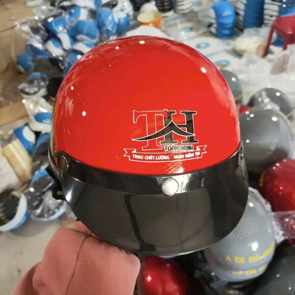 Nón bảo hiểm in logo doanh nghiệp