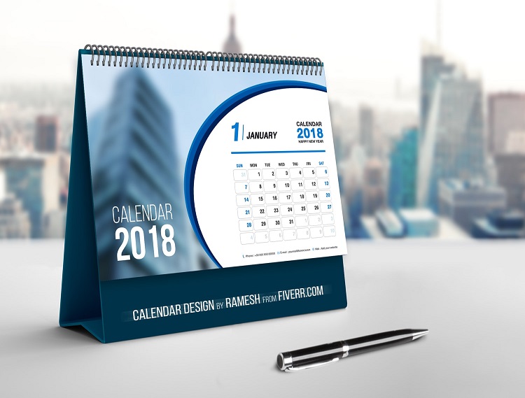 Lịch để bàn thiết kế riêng