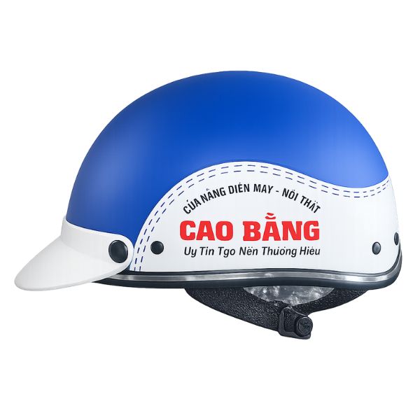 Kho mẫu nón bảo hiểm in logo tại Quà Tặng Thiên Việt 1