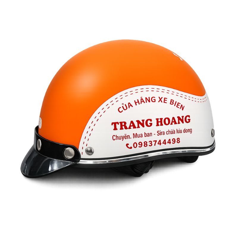 Kho mẫu nón bảo hiểm in logo tại Quà Tặng Thiên Việt 7