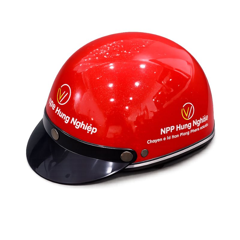 Giá mũ bảo hiểm in logo phụ thuộc những gì